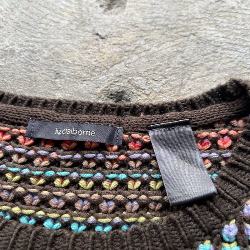 liz claiborne“ crazy pattern knit | sui & shara