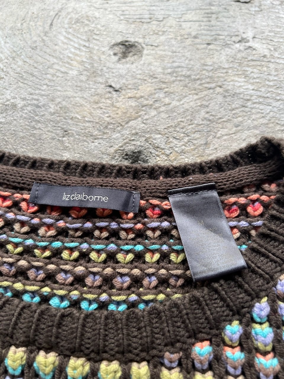 liz claiborne“ crazy pattern knit | sui & shara