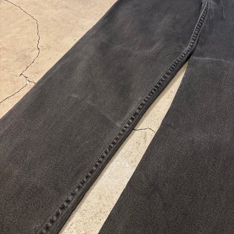 90s Levi’s 505 stretch yarn-dyed black denim pants