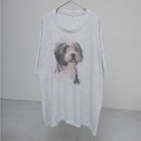 90s~ dog print T-shirt