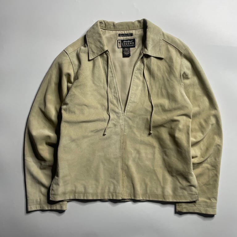 80’s Eddie Bauer “LEGEND” skipper suède pullover｜エディーバウアー
