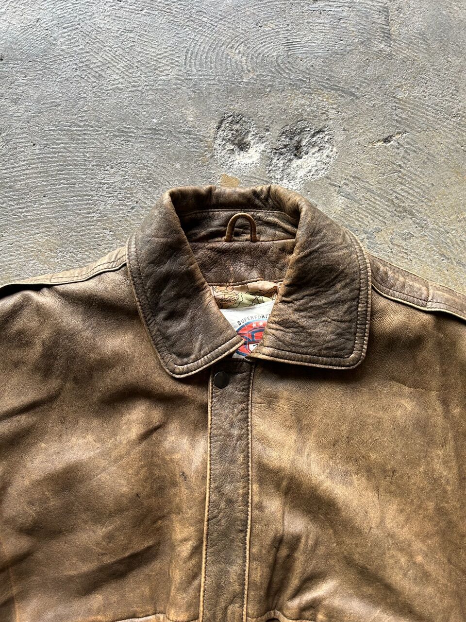 90s A-2 type design leather jacket | sui & shara 90s A-2 type design leather jacket | sui & shara