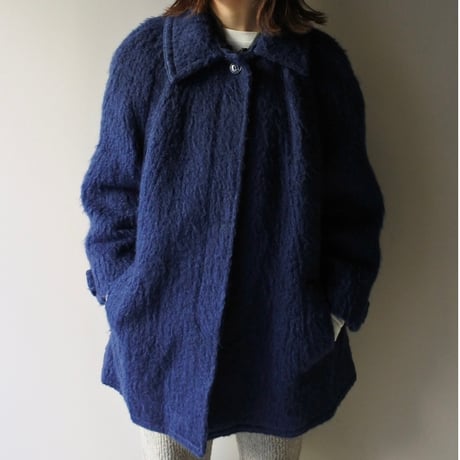 激レア　70s80s mohair ロングコート　モヘアコート SALE】Mohair Shaggy Long Coat