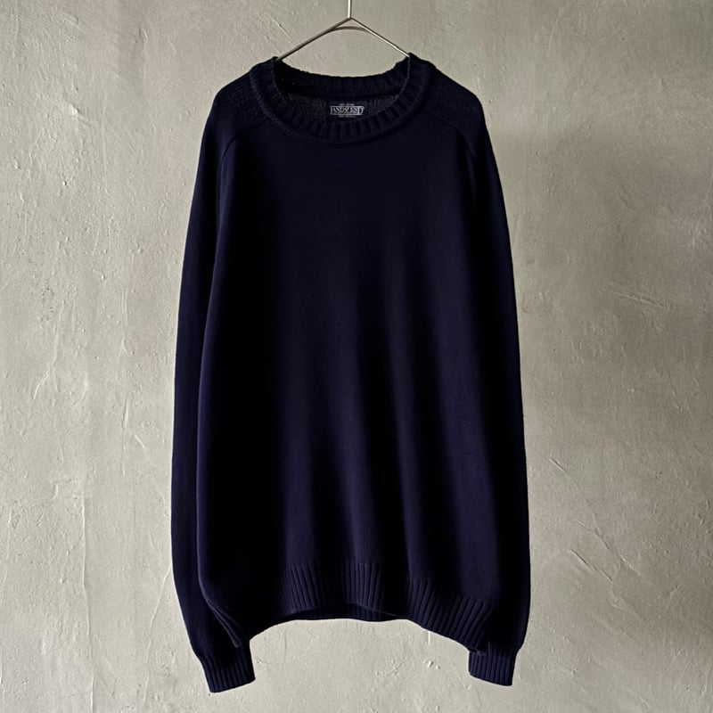 80s~ Lands'end cotton drifter sweater “made in
