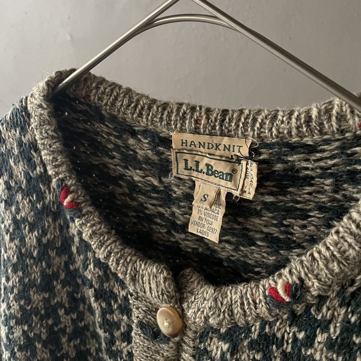 90s L.L.Bean hand knit cardigan | sui & shara