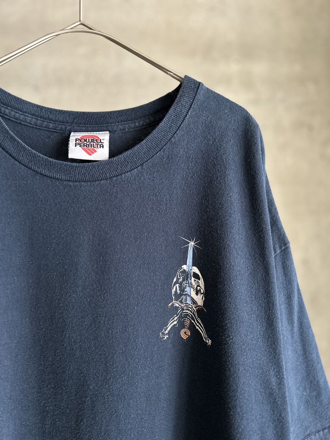 00s Powell peralta ロゴ　プリント　半袖　Tシャツ　ネイビー 00s POWELL PERALTA print tee | sui & shara