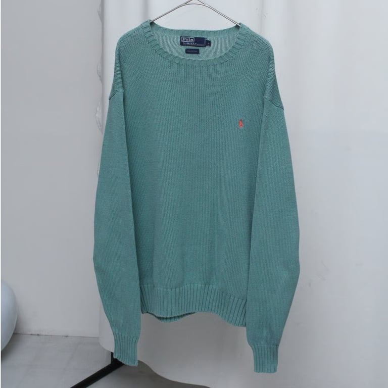90s Ralph lauren cotton knit sweater｜ラルフローレン