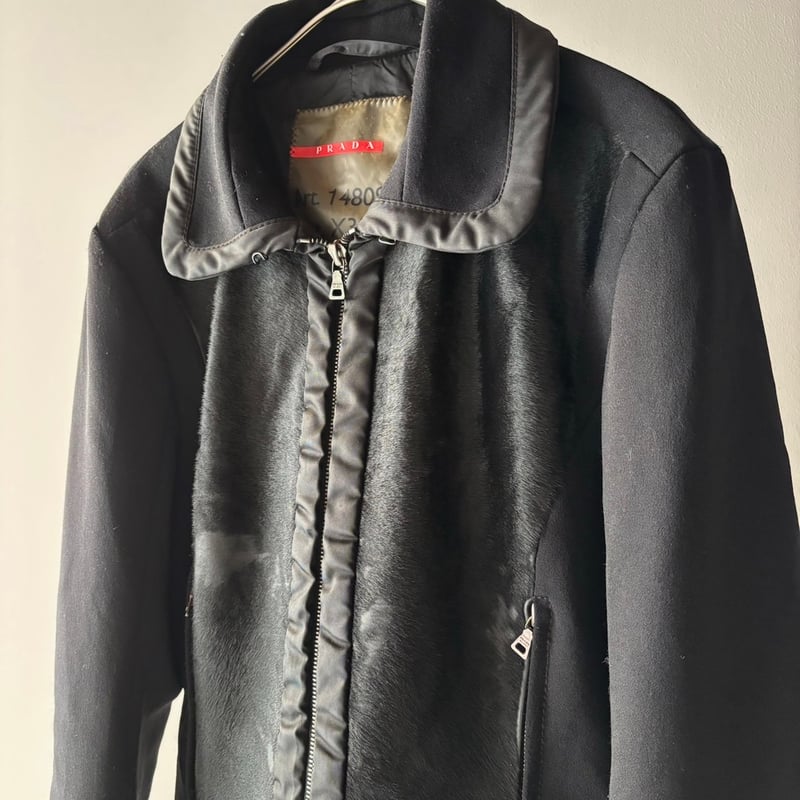 PRADA◆スタンドカラージップアップジャケット PRADA◇スタンドカラージップアップジャケット