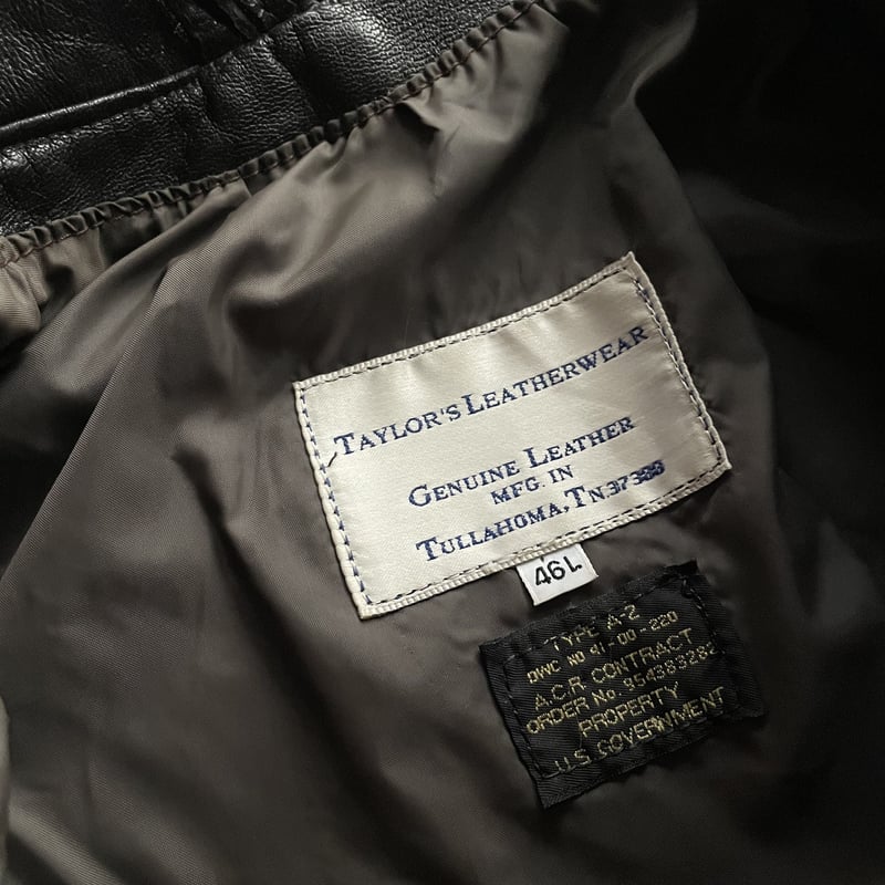 80s~ A-2 type leather flight jacket | sui & shara