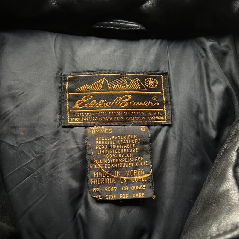 80s EDDIE BAUER LEATHER DOWN JACKET レザー 80s Eddie Bauer Leather Down Jacket | VOSTOK