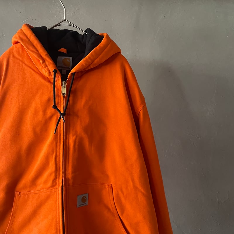 レア！渋かっこいい良カラーCarharttオイルドジャケット フーディ洒落感 カーハート（CARHARTT ） レインディフェンダー リラックス