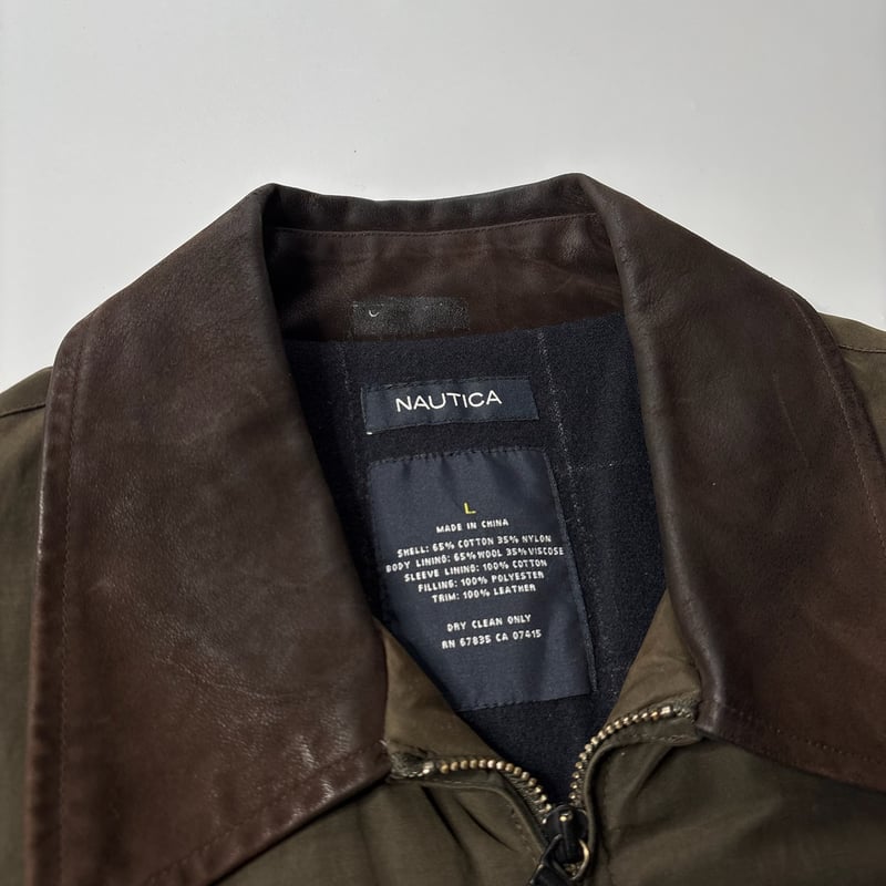 Nautica leather swiching jacket | sui & shara