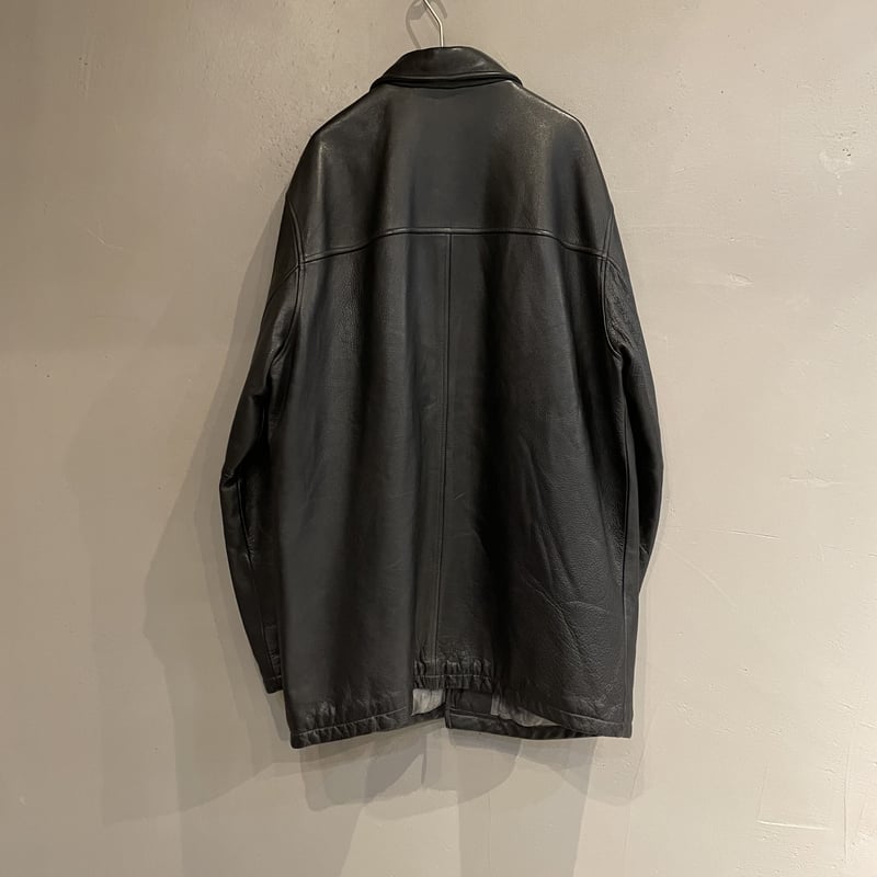 90s leather car coat | sui & shara