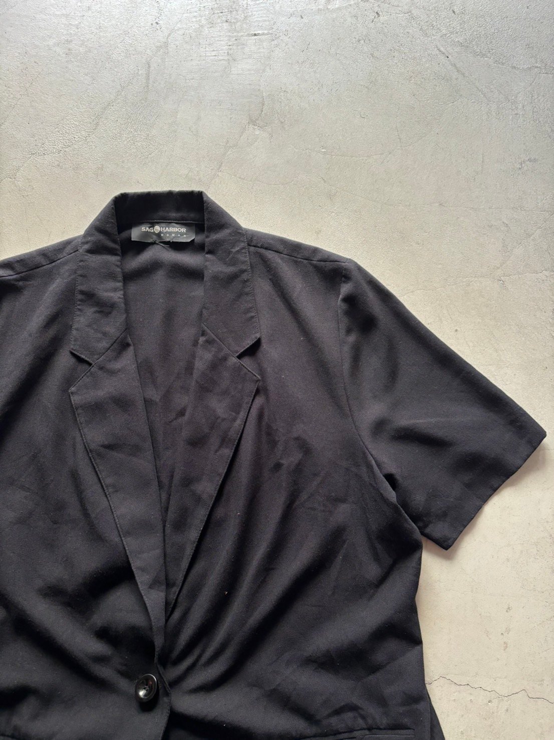 90s Sag harbor half sleeve tailored jacket 