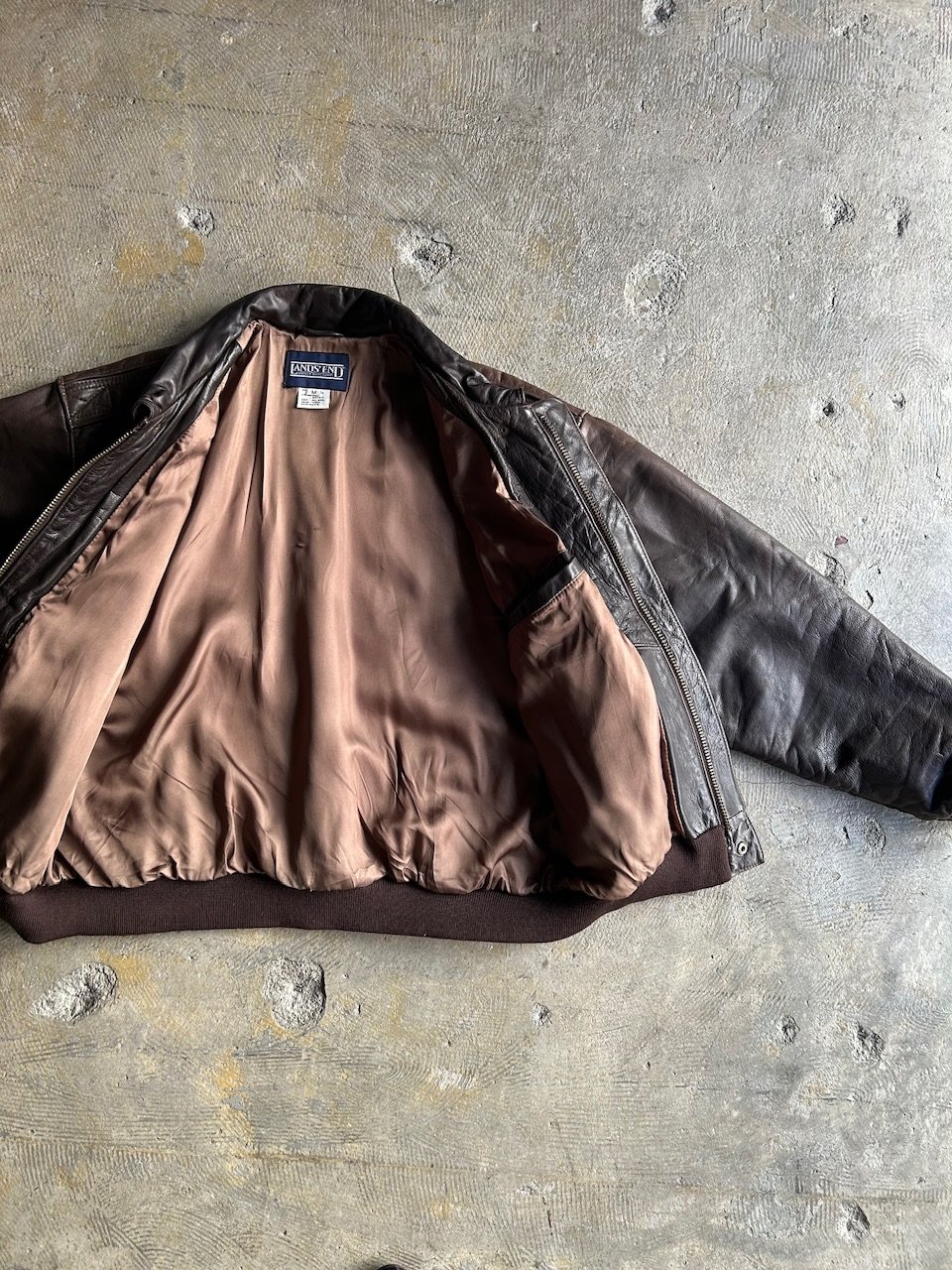 90s LANDS' END A-2 type leather jacket | sui &