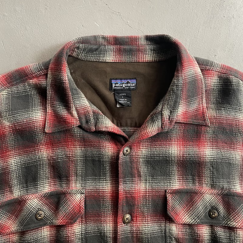 90s~ Patagonia ombre check flannel shirt | sui...