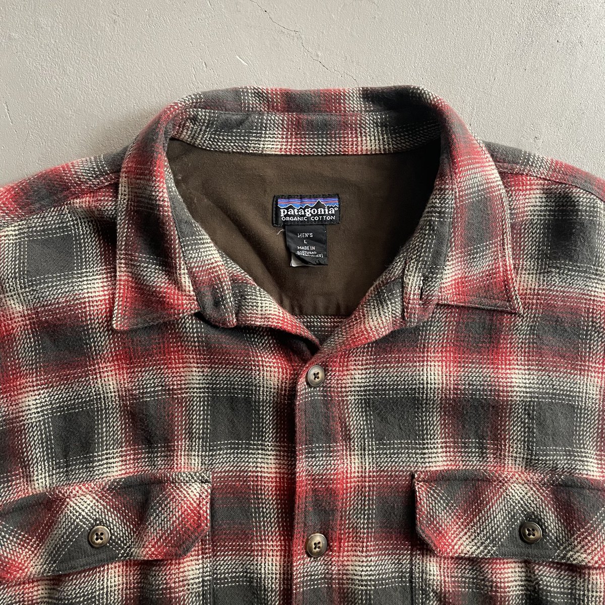 90s~ Patagonia ombre check flannel shirt | sui 90s~ Patagonia ombre check flannel shirt | sui