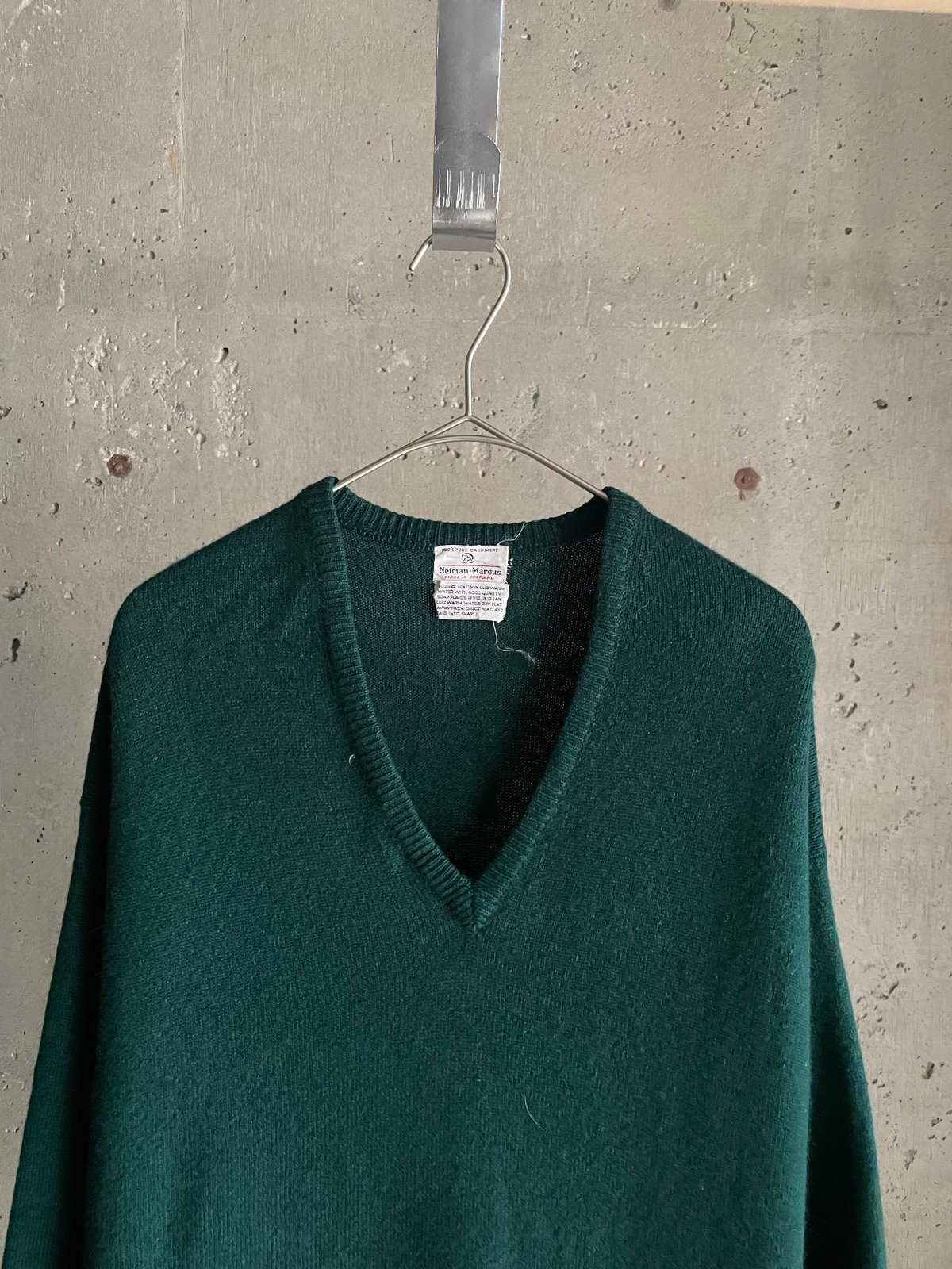 【カシミヤ100%】Neiman Marcus Ｖネック　ニット 90's Neiman Marcus V neck cashmere knit | sui