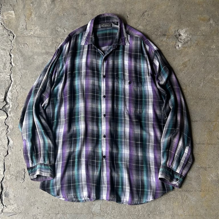 90年代 レーヨンシャツ（90’s Ombré rayon shirt）