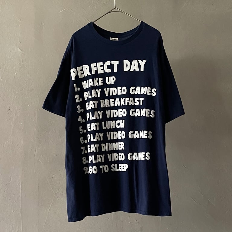 2000年代 プリントTシャツ(00s Perfect day message print tee)