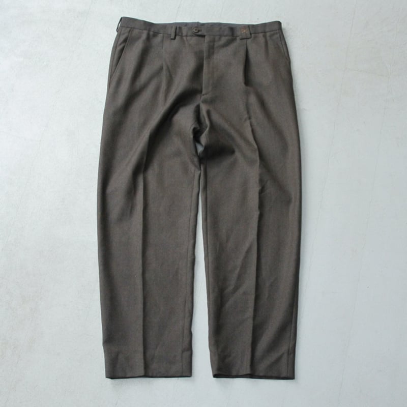 美品00s Burberry ウール100% 高級ワイドスラックス Y2K 00s Burberry wool tuck slacks | sui & shara