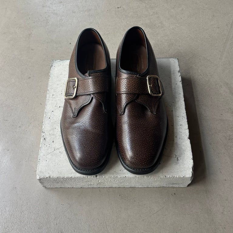 1967 Knapp monk strap leather shoes “made in AMERICA”