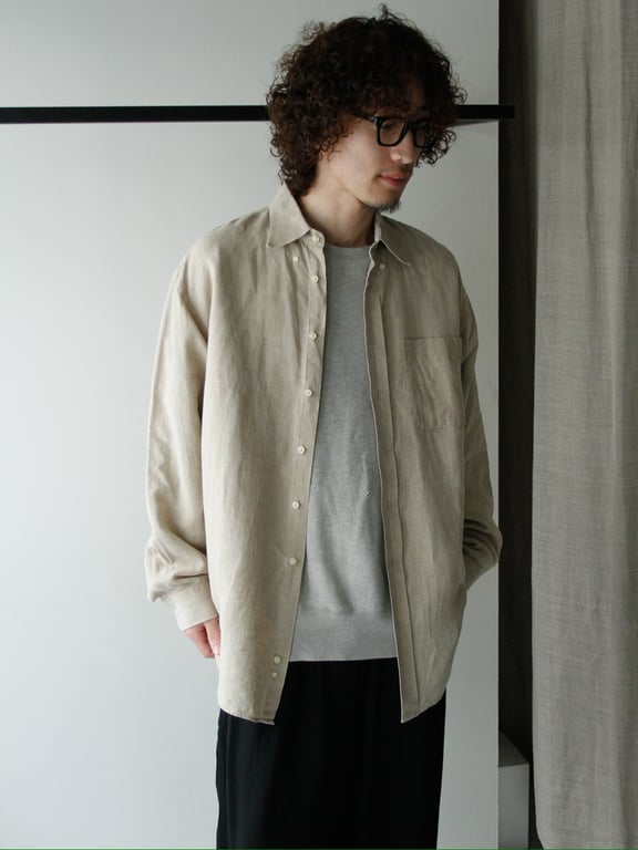 90年代 リネンシャツ(90s~ Jos.a.bank linen shirt)