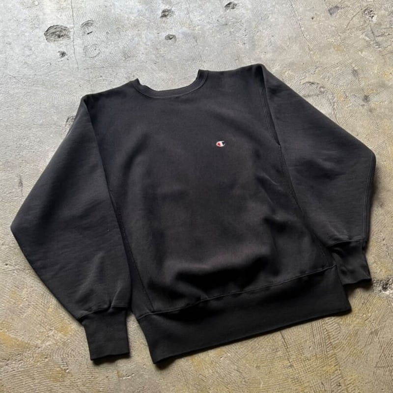 90s Champion Reverse Weave ブラック USA製 目付き 90s Champion チャンピオン リバースウィーブ パーカー 目付き