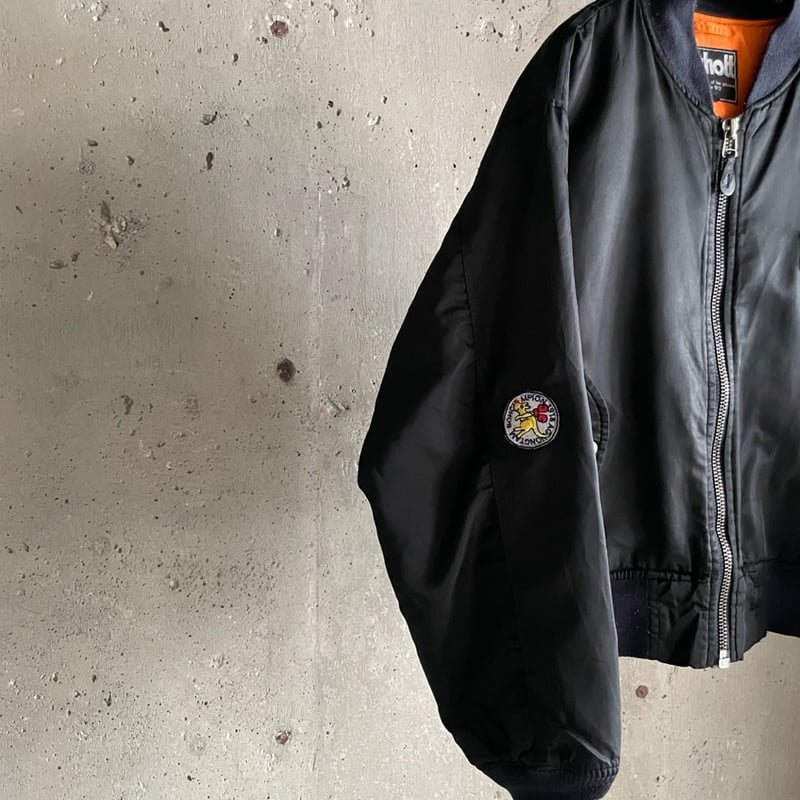 90s schott MA-1 flight jacket | sui & shara 90s schott MA-1 flight jacket | sui & shara