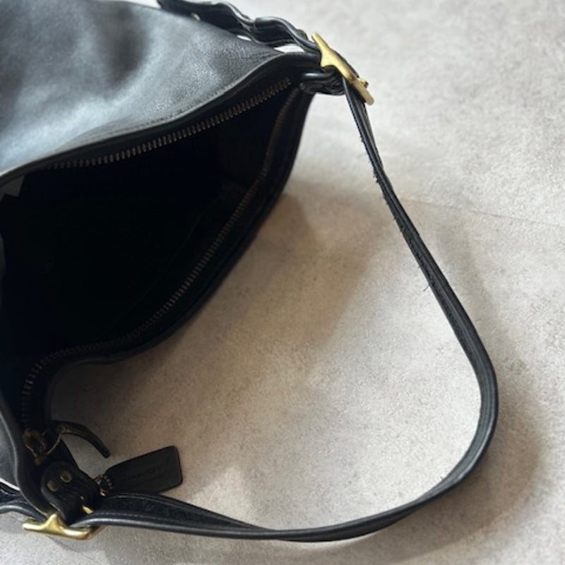 バッグ old COACH leather shoulderbag black Coach Vintage Black East West Leather Shoulder Bag | eBay