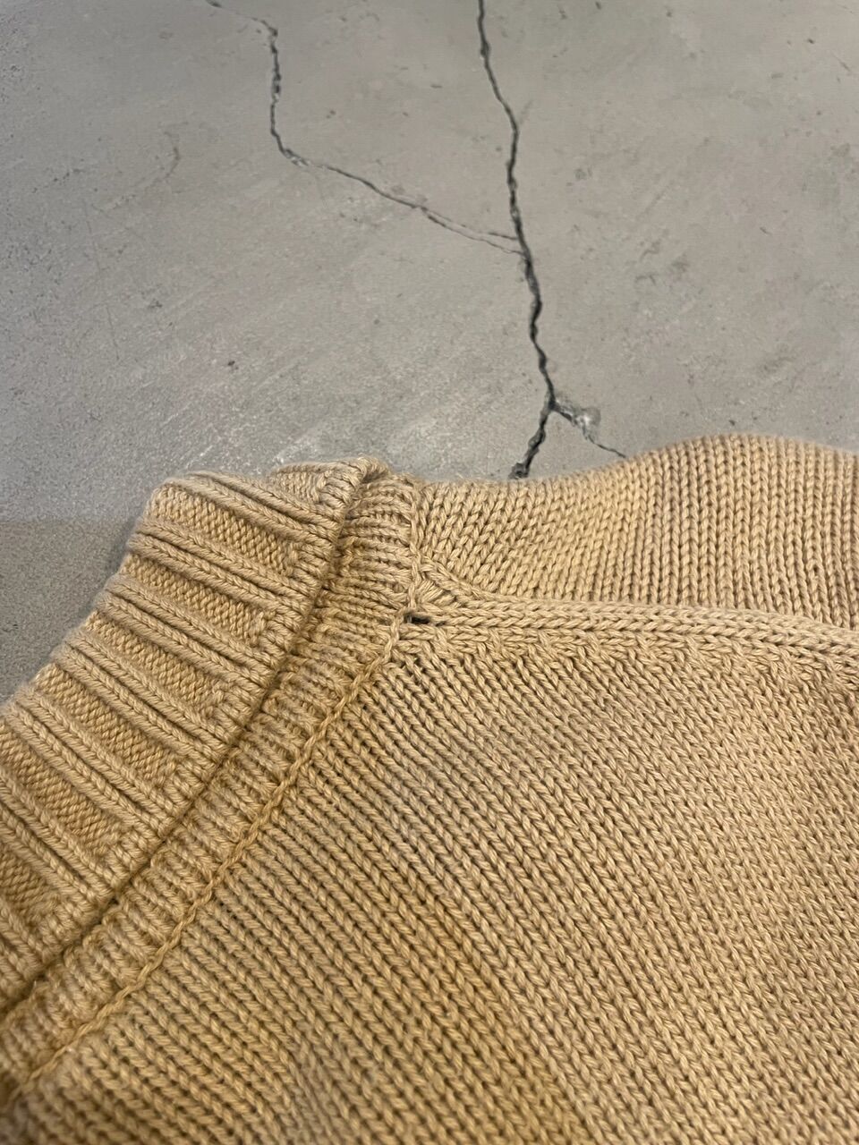 80s~ Lacoste cotton knit polo cardigan “BASI S. 80s~ Lacoste cotton knit polo cardigan “BASI S.