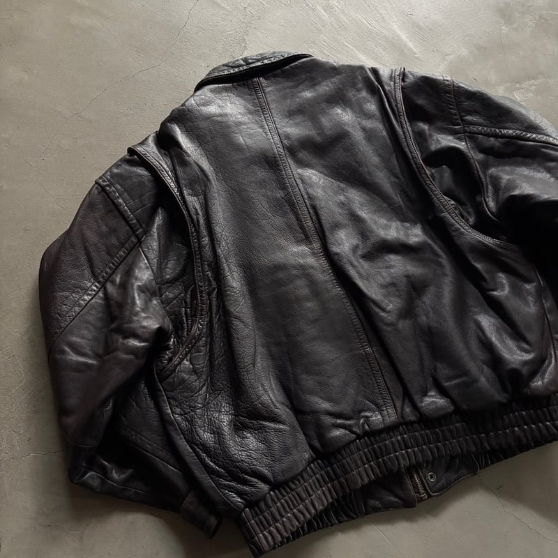 00s BANANA REPUBLIC ミニマル ジップ ジャケット M 00s Banana republic leather jacket | sui & shara