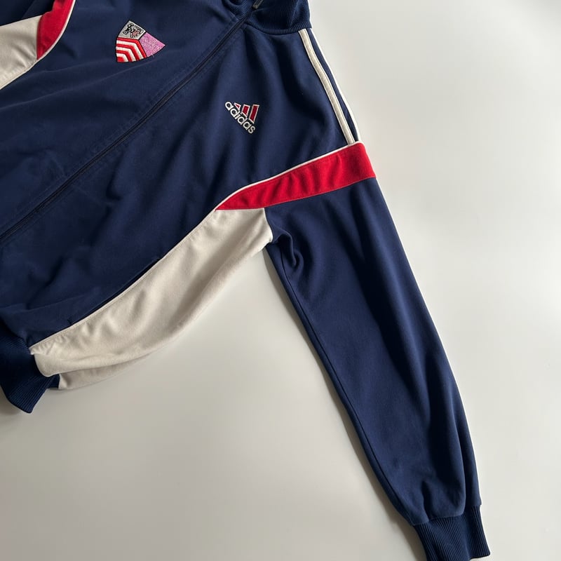adidas ストライプ ボーダー　長袖シャツ レア　90s デサント製 アディダス アディダス オリジナルス 90s長袖ストライプTシャツ