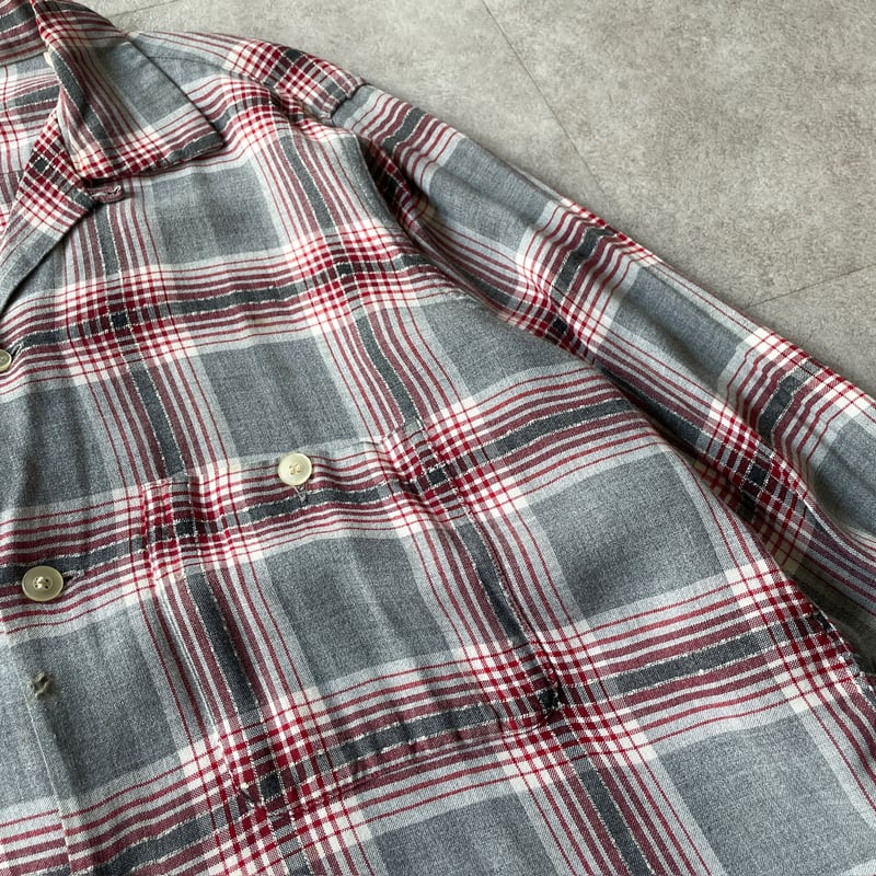 60's ARROW Rayon Open Collar USA ブルー 60's ARROW Rayon Open