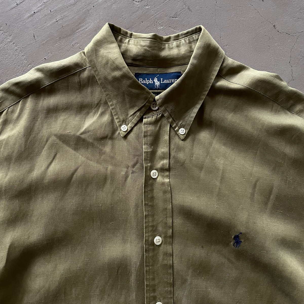 Ralph lauren silk×linen BD shirt ″BLAKE″ | sui