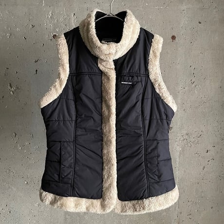 90s MEMBERS ONLY down × faux fur vest