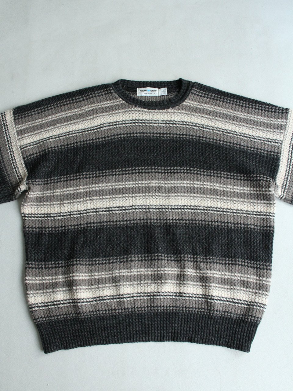 90s Gradation border pattern knit sweater | sui