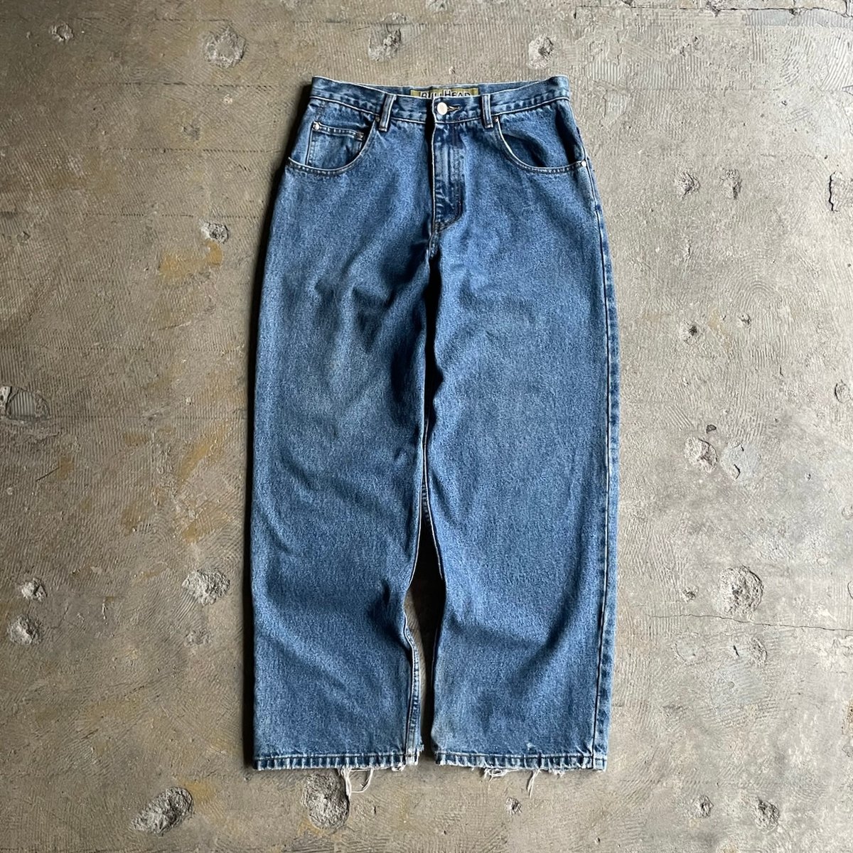 90s Vintage BULLHEAD バギーワイド デニム 30/30 90's BULLHEAD straight silhouette denim pants |