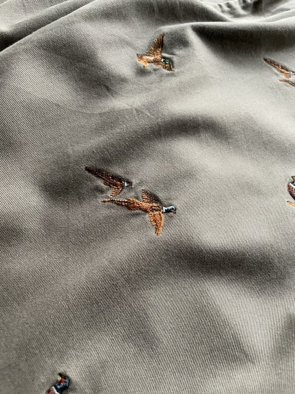 RALPH LAUREN 刺繍入りチノエプロン RALPH LAUREN HOME LAUREN ラルフローレン ウォッシュドチノ