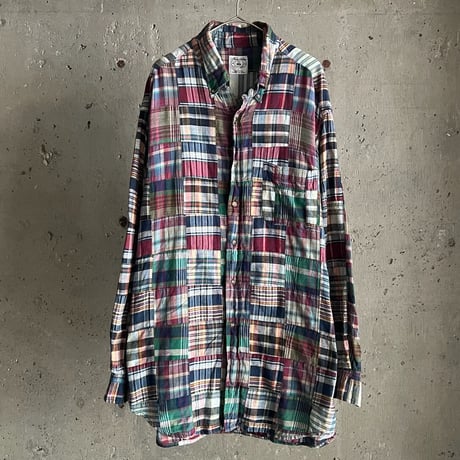 ロエベ   Paula's Ibiza Patchwork Shirt  H616Y02X02 パッチワークオーバーサイズ長袖シャツ メンズ 44