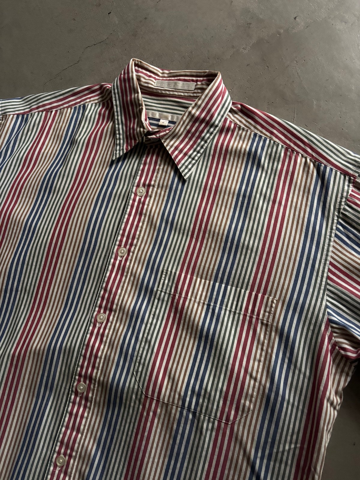 90s Perry ellis striped shirt ″Made in USA″ | s