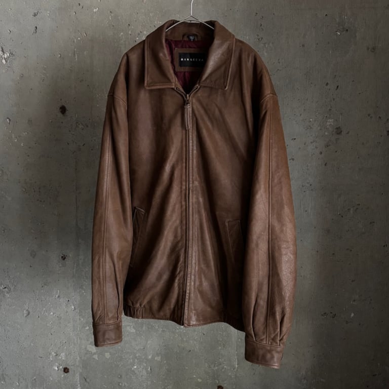 90年代 レザージャケット(90’s BARACUTA quilting liner leather jacket)