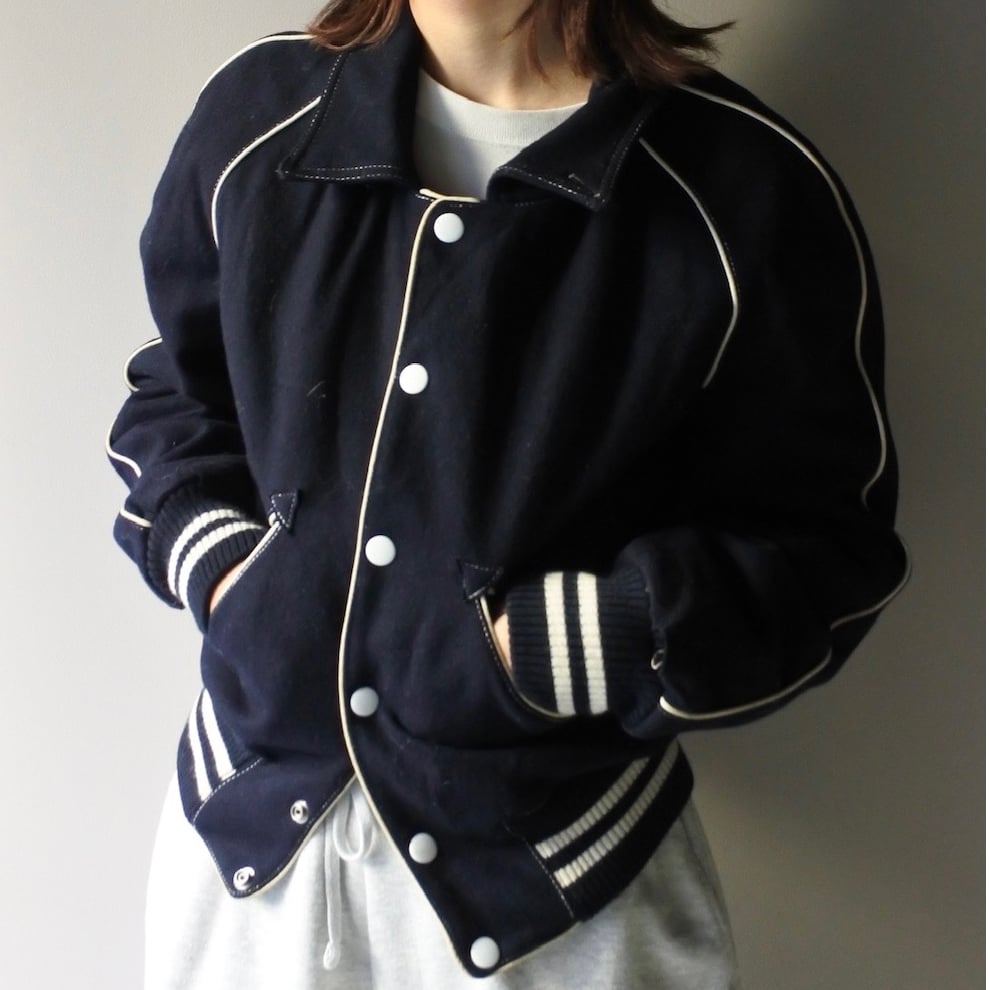 90's wool stadium jacket made in France | sui