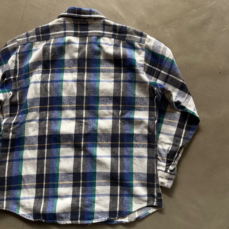 80s Five brother plaid flannel shirt “TALL MAN”