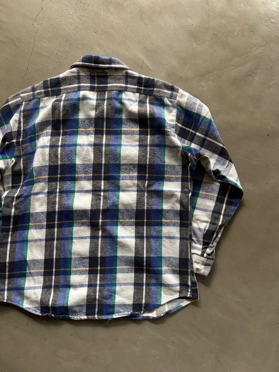 80s Five brother plaid flannel shirt “TALL MAN”