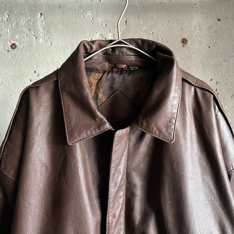 90s roundtree&yorke レザージャケット XL ゴートスキン ROUNDTREE & YORKE レザージャケット XL | 古着屋OLDGREEN
