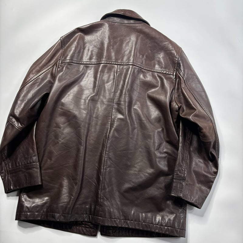 90's GAP leather car coat | sui & shara
