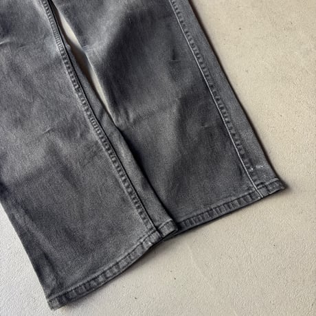 90s Levi’s 505 stretch yarn-dyed black denim pants