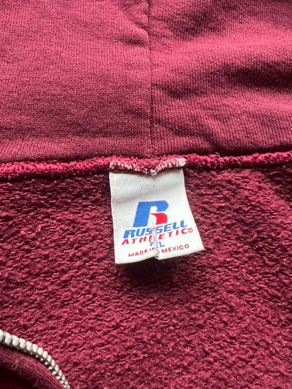 90s RUSSELL ATHLETIC ジップパーカー ブラック メキシコ製 Russell Athletic - 90s RUSSELL ATHLETIC ラッセルアスレチック