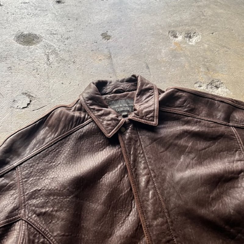 Croft&Barrow 90s- レザージャケット DAMAGEDONE Croft&Barrow 90s- レザージャケット DAMAGEDONE - メルカリ